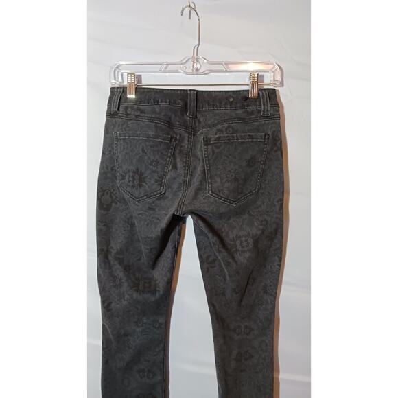 Cabi Jeans Women's Blue Floral Print Skinny Stretch Denim Mid Rise Size 2 - Picture 5 of 13